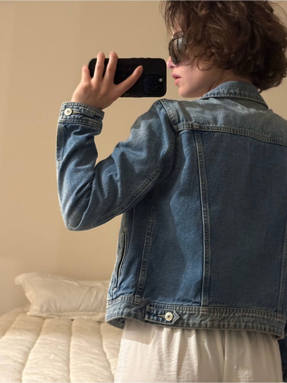 Mango Light Blue Denim Jean Jacket - Picture 2 of 4